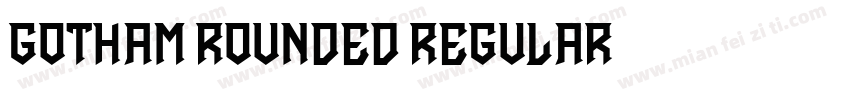 Gotham Rounded Regular字体转换